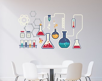 Chemical Science Wall Art Vinyl Decal Educational Wall Sticker For School Wall  Art, Classroom Wall Decor, Schoolroom Wall Sticker