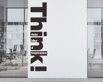 Inspirational Office Wall Decal: Personalized Vinyl Sticker