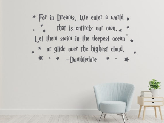Buy Vinyl Mural Decal Art Harry Potter Quote Book Glass Wall