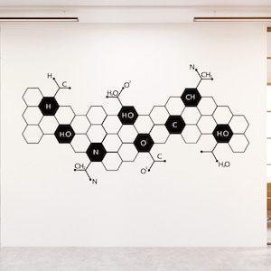 Chemie Wetenschap Wall Art Vinyl Sticker Educatieve Muur Sticker Voor School Muur, Art Class Room Wall Decor