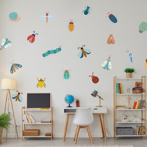 Bug Wall Stickers: Whimsical Insect Decals, Kids Nursery Decor - Etsy