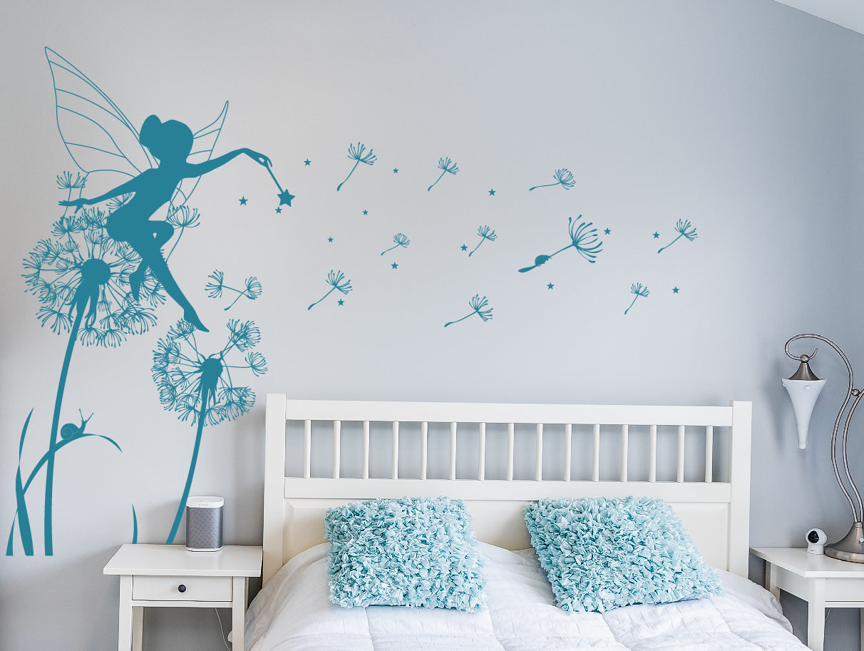 Fairy Dandelion Wall Decal: Girls Nursery Room Decor - Etsy