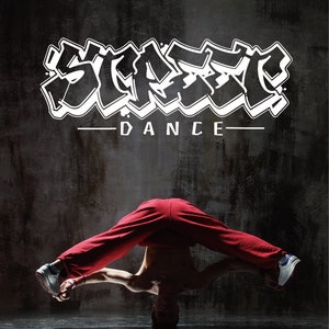 Dancing Decal, Street Dance Sticker, Dancing Stuido Wall Decor,Boys Room Wall Decor, Dance Theme Decor, Dancing Room Decal