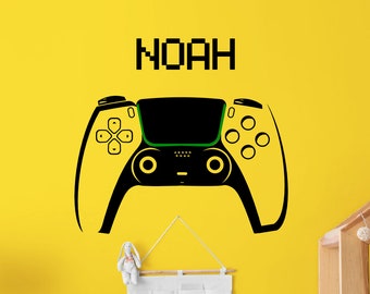 Personalized Gaming Wall Decal: Gamer Room Decor