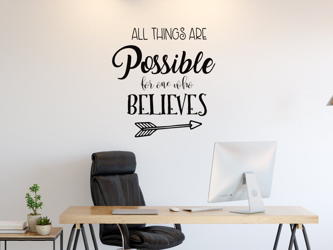 Inspirational Quotes Wall Stickerhomeofficeschoolgym Decor,great