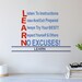Inspiring Learn Quotes Wall Decal Studying Quotes Sticker - Etsy