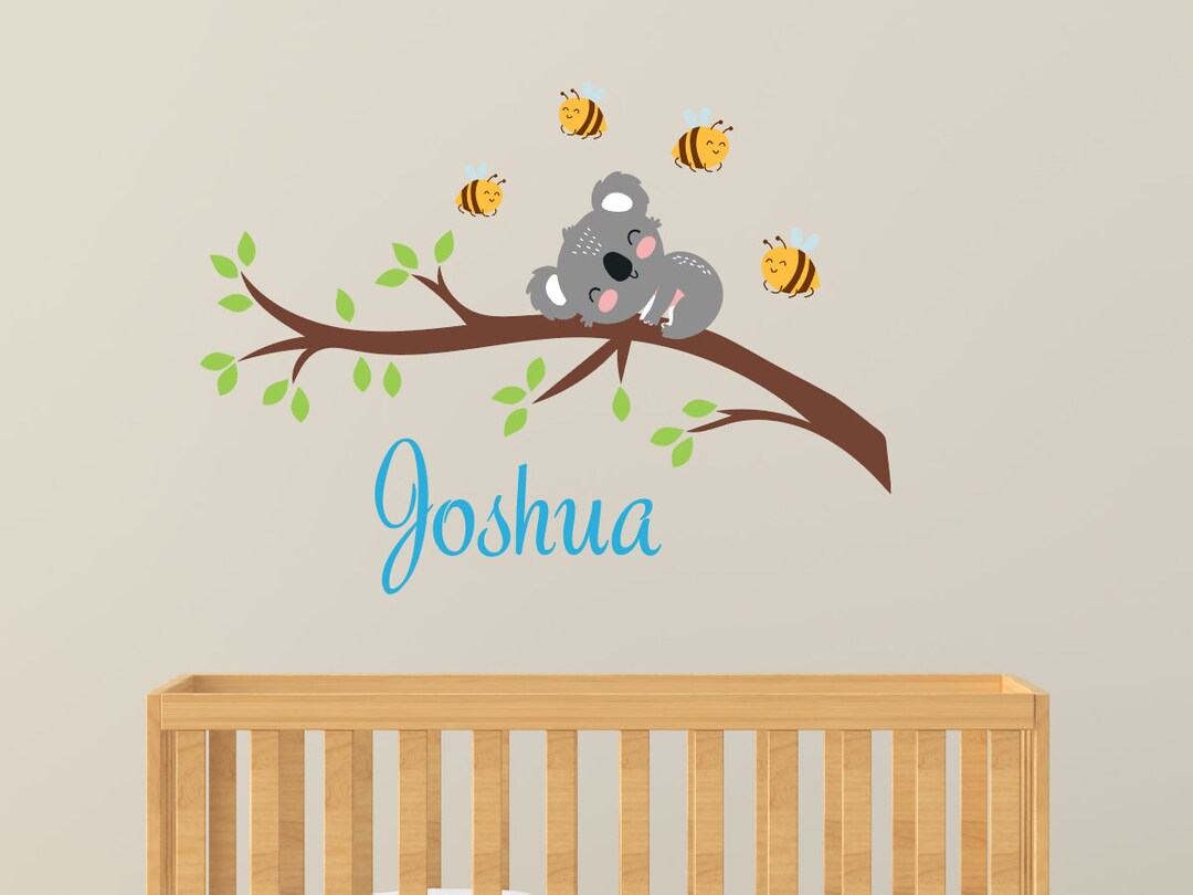 Nursery Wall Decalkoala Bear Vinyl Decal Branch and Koala Etsy