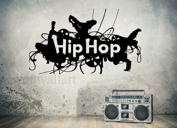 Hip Hop Dancing Decal, Street Dance Sticker, Dancing Stuido