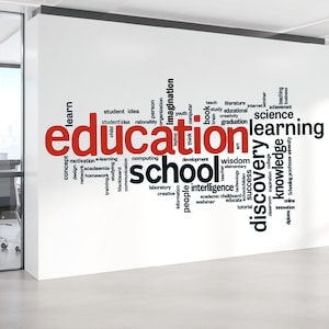 Graffiti Doodle Education Wall Sticker, Learing Wall Art  For School ,Classroom Wall Decor-School Wall Stikcer - Classroom wall decor