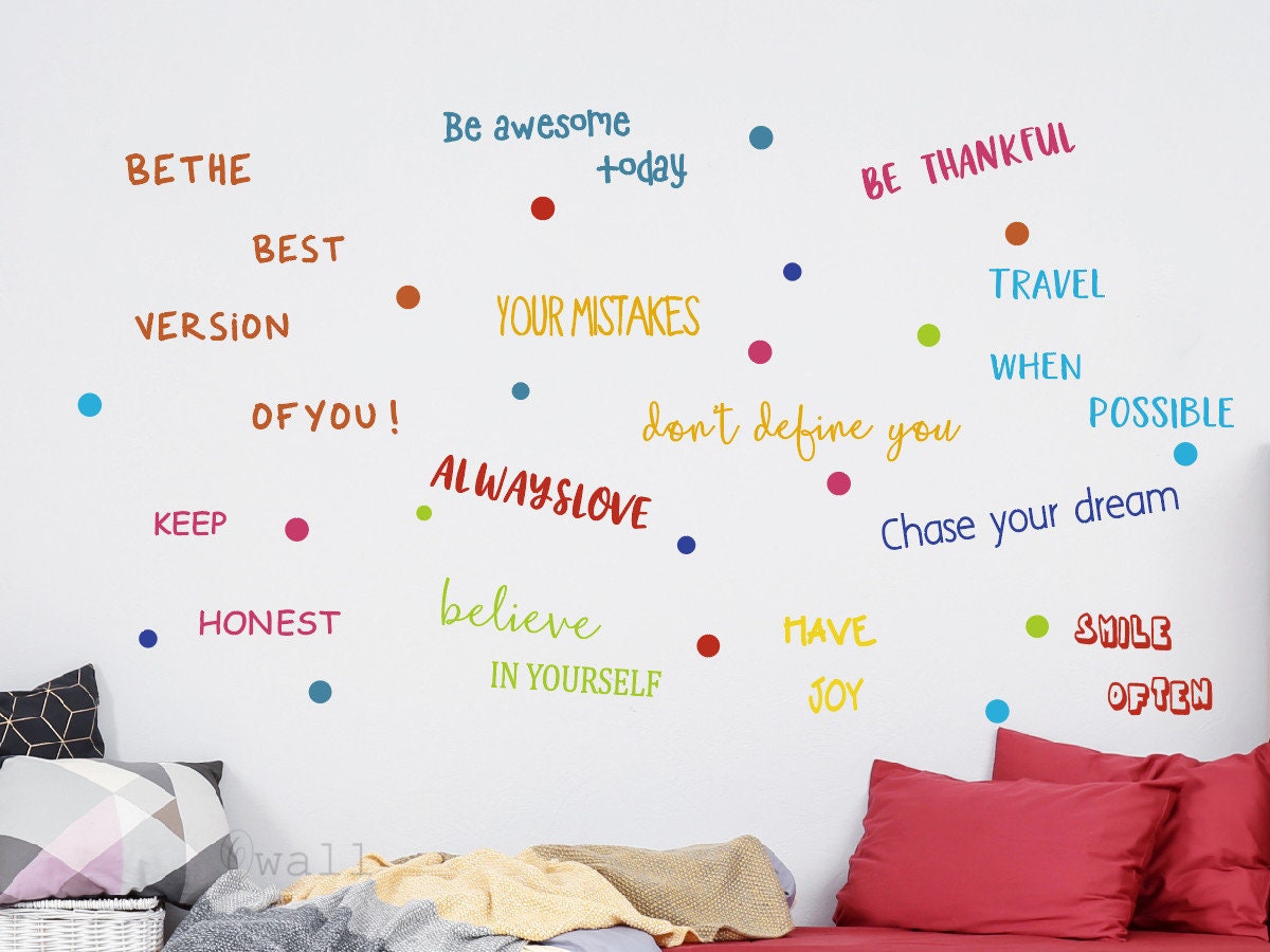 Inspirational Quotes Vinyl Decal: Classroom, Nursery, Kids Room Decor ...