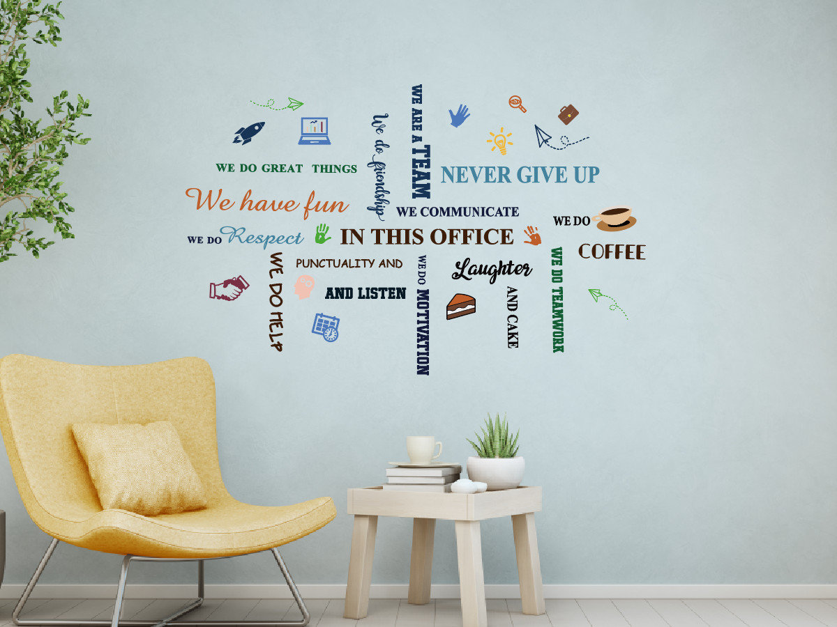 Inspirational Office Quotes Wall Decal: Motivational Art Decor - Etsy