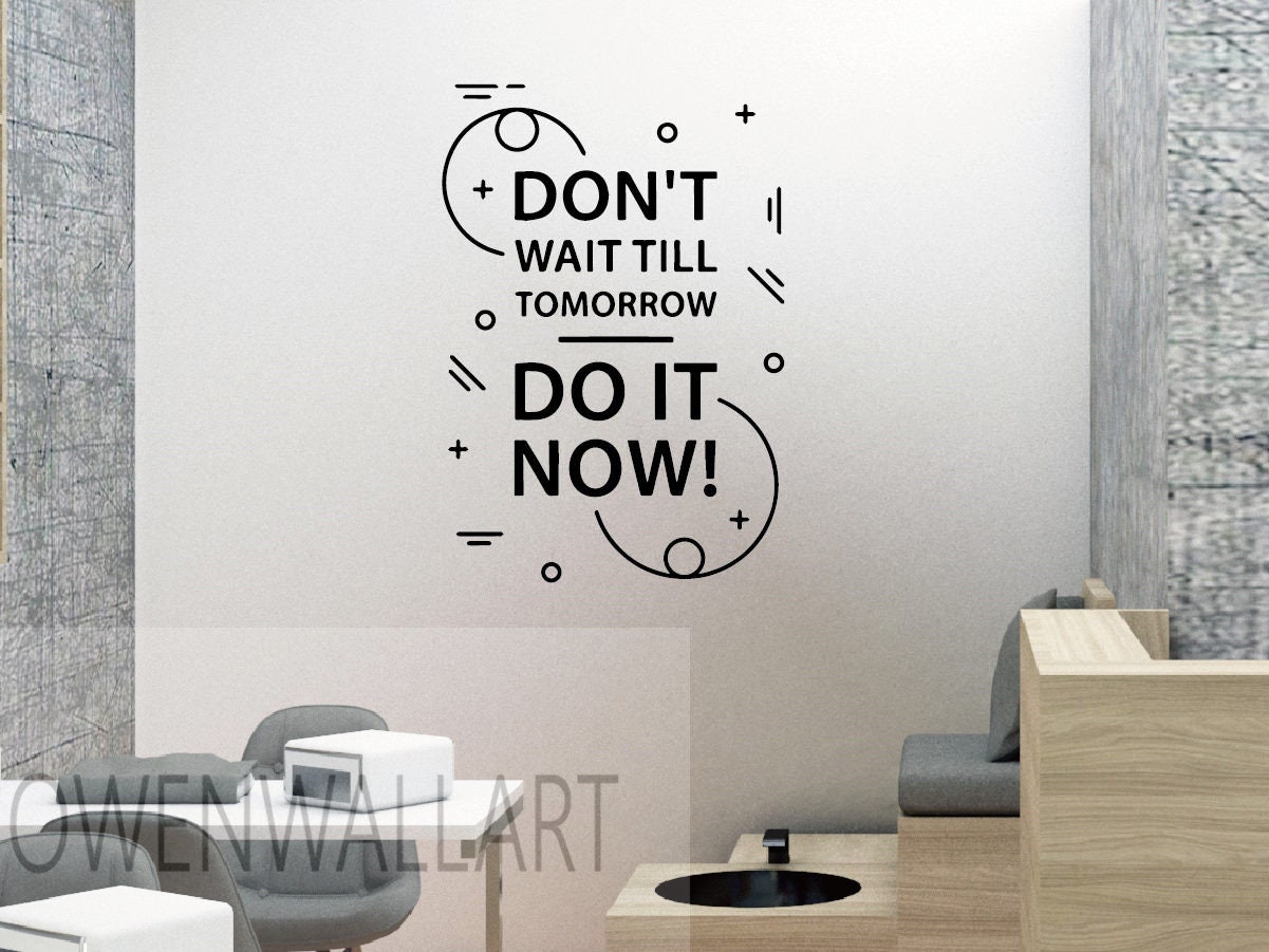 Beautiful Place Inspirational Quote Wall Stickers 70cm or 100cm Black or White 