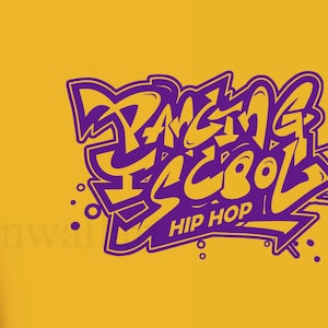 Dancing Is Cool Decal ,Hip Hop Dancing Decal, Street Dance Sticker, Dancing Stuido Wall Decor, Dance Theme Decor, Dancing Room Decal