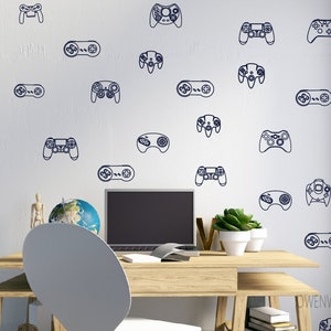 Gamer Wall Decal Evolution Video Game Kids Room Vinyl Sticker Art Mura —  Wallstickers4you