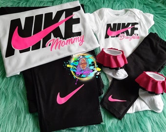 matching nike outfits for mother and daughter