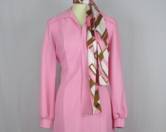 Vintage 1960's "Lee Holliday" Pink Dress and Scarf