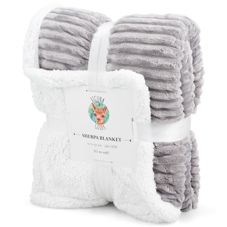 Sherpa Throw Blanket Available in 4 Beautiful Contemporary Etsy UK