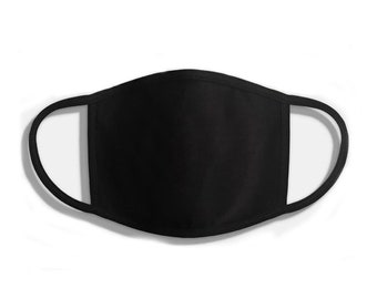 100% Cotton Face Mask, Custom Design, Triple Layer Protective Washable, Reusable Face Mask