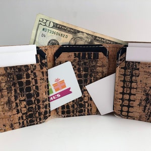 Trifold Kork Brieftasche aus Muster von Sewgnar