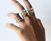 Wire wrapped crystal ring