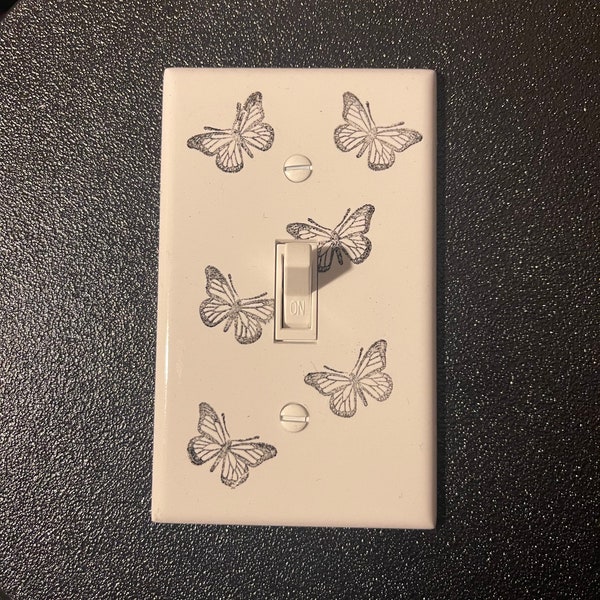 Butterfly Print Custom Light Switch Cover