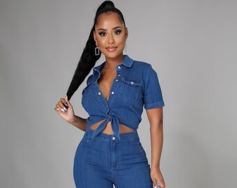 Denim Bodysuit - Etsy