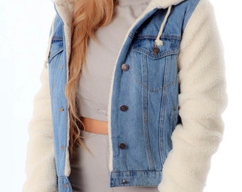 Fur Jean Jacket - Etsy Australia