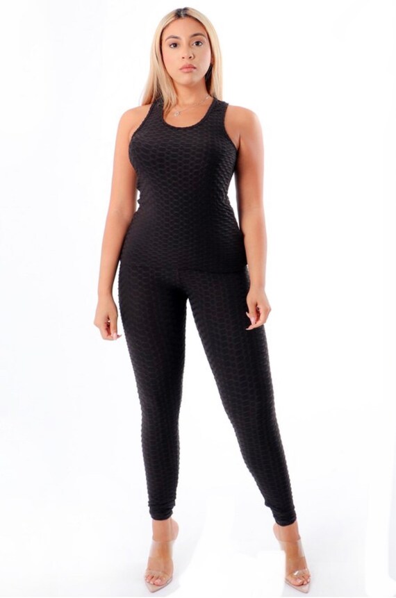 Anti-cellulite Fitness Leggings Set | Etsy