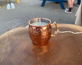 Candle in Mini! Moscow Mule Mug, Unique Whimsical Cozy Gift Handmade (small) Cute