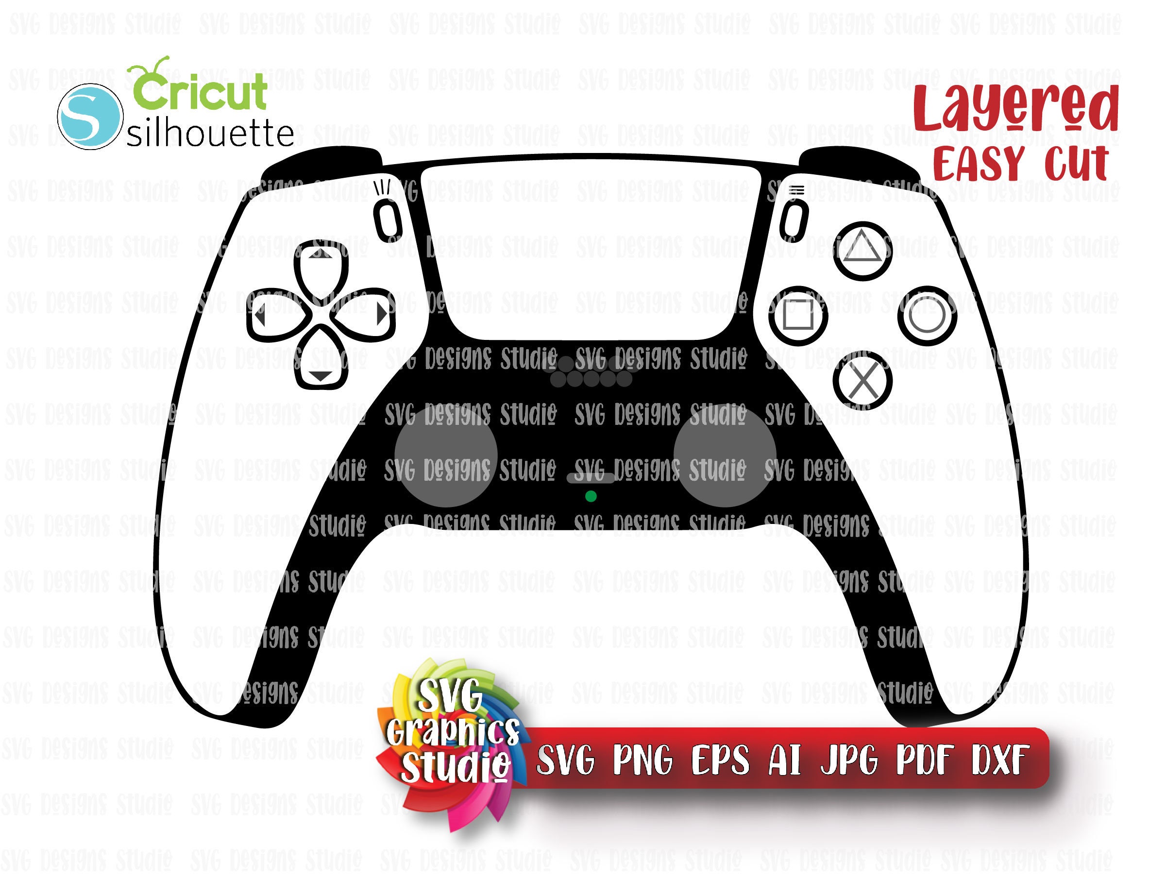 Playstation 5 game controller svg PS5 SvG dualsense svg | Etsy