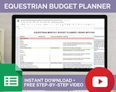 Equestrian Monthly Budget Planner