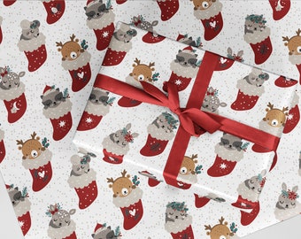 baby boy first christmas wrapping paper