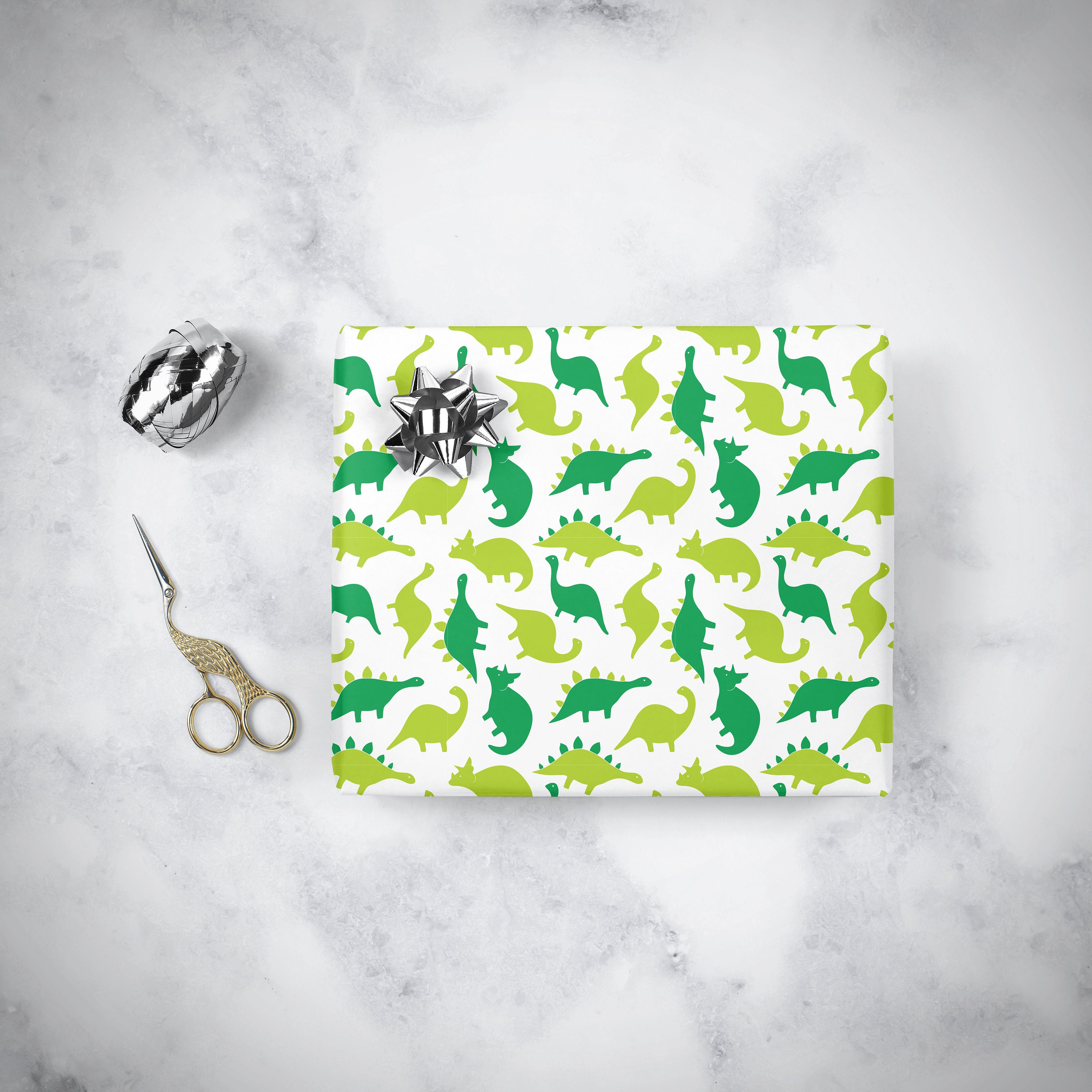 Dinosaur Gift Wrap Dinosaur Wrapping Paper Birthday Gift Etsy