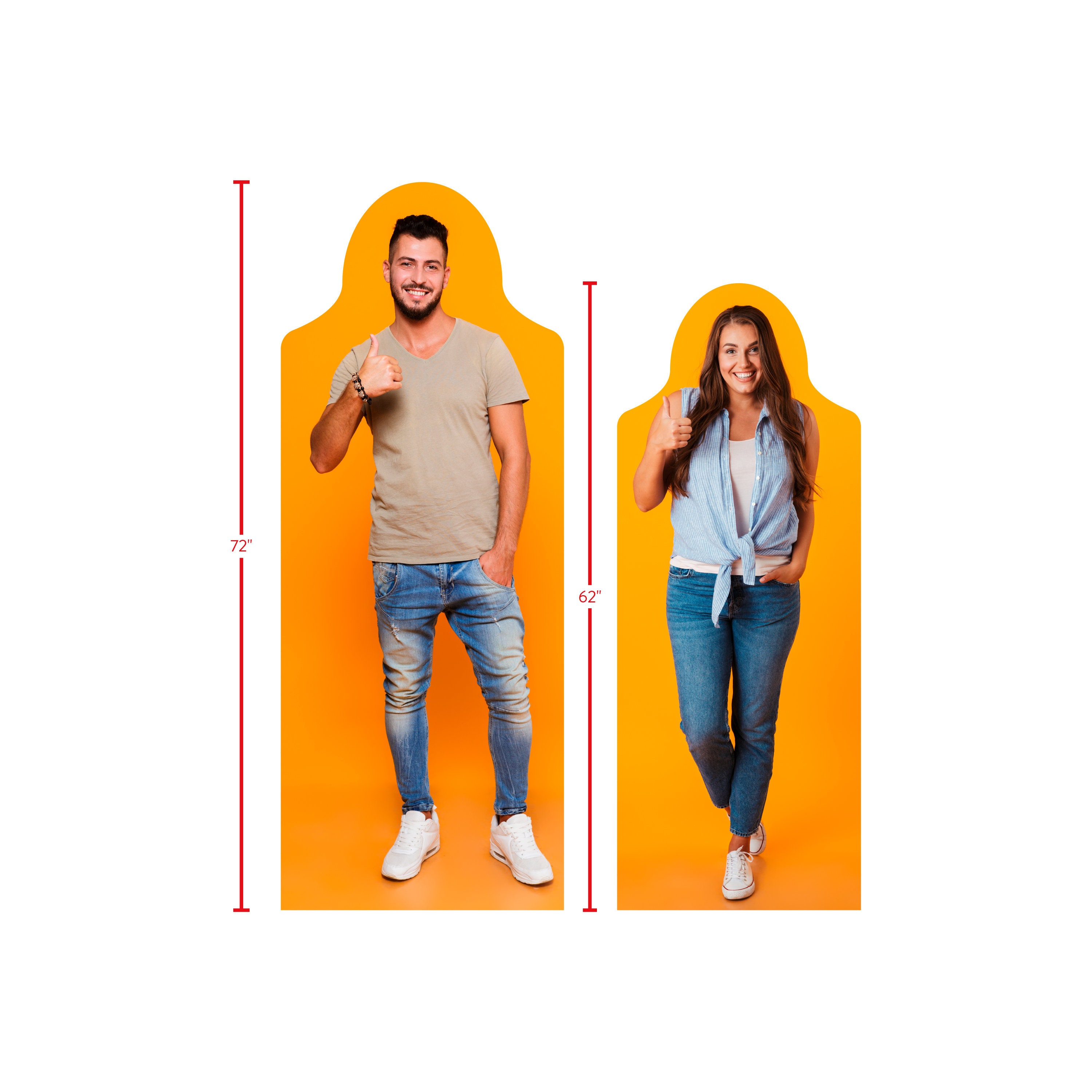Custom Funcutout Cardboard Standee Full Scale Sizes Etsy