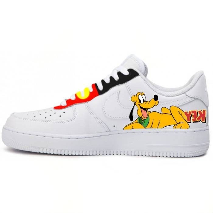 Nike AF1 Air Force 1 Mickey Mouse and Minnie Customs - Etsy