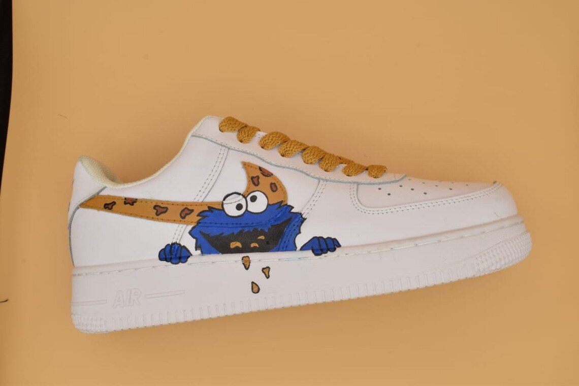 custom air force 1 cookie monster