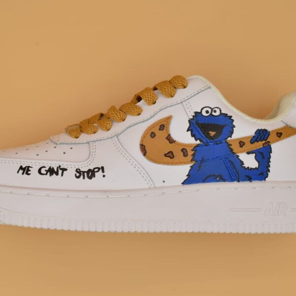 custom air force 1 cookie monster