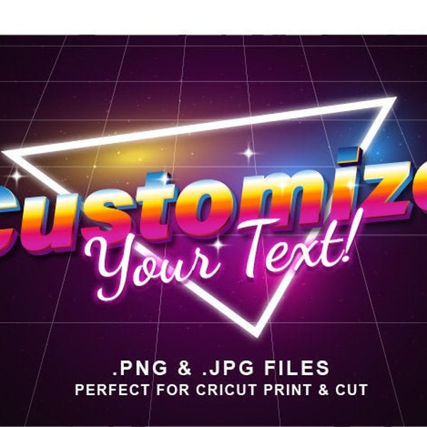 Totally Awesome Retro Text - Customized Image with Your Own Text!!