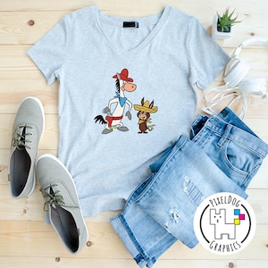 Snelle trekking McGraw & Baba Looey | EPS SVG-PDF | Bestand afdrukken en knippen