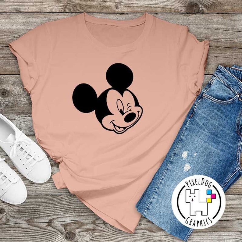 Simple Mickey Faces | EPS SVG PDF | Print & Cut File