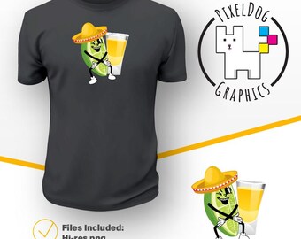 Suck It Tequila Shot T-shirt |  Hi-Res PNG | Sublimation | DTF Printing | UV Printing | Cinco De Mayo |  Taco Tuesday | Fiesta | Celebration
