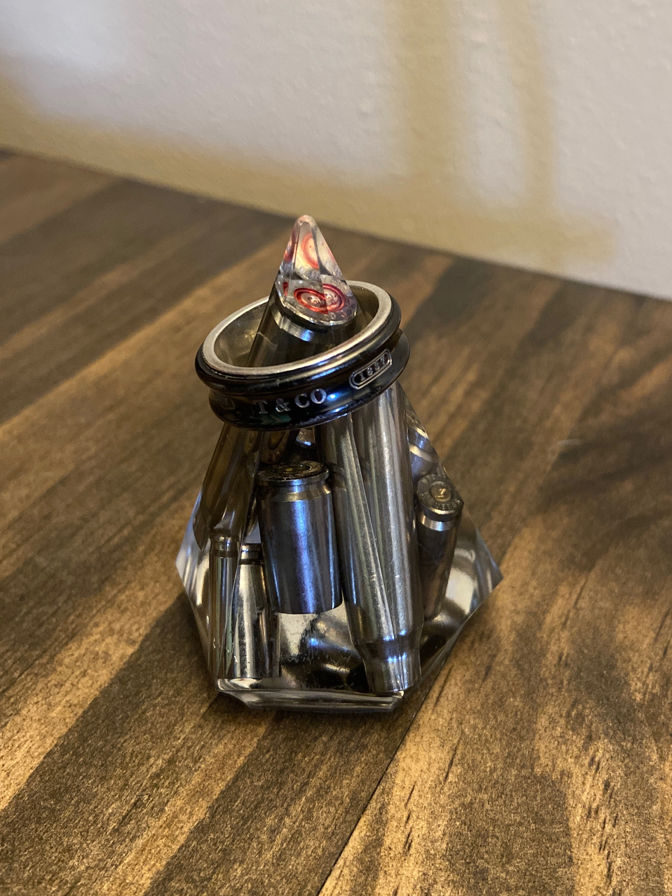 Custom Ring Holder With Brass Ammo Casings Resin Ring Holder Etsy