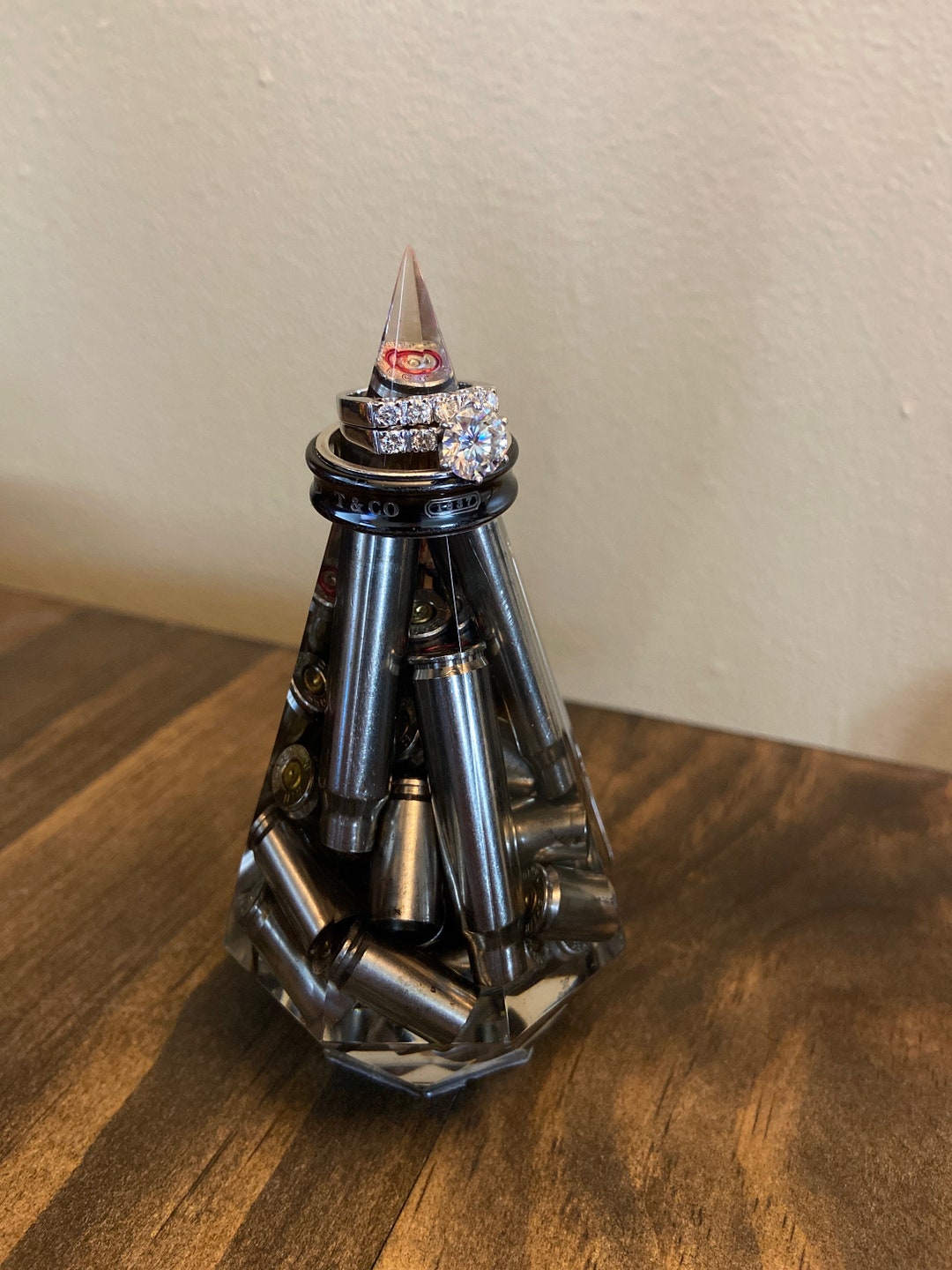 Custom Ring Holder With Ammo Casings Resin Ring Holder Etsy