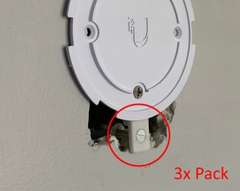 Adaptadores de caja de conexiones (paquete de 3) para puntos de acceso Ubiquiti Unifi