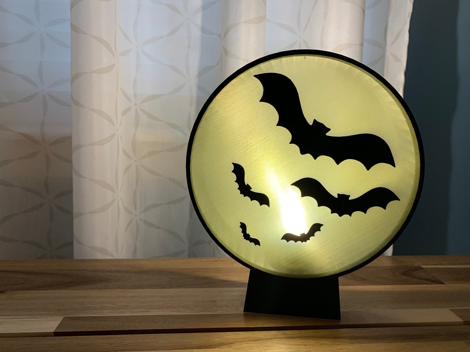 3D Printed Halloween Bat Lamp Etsy