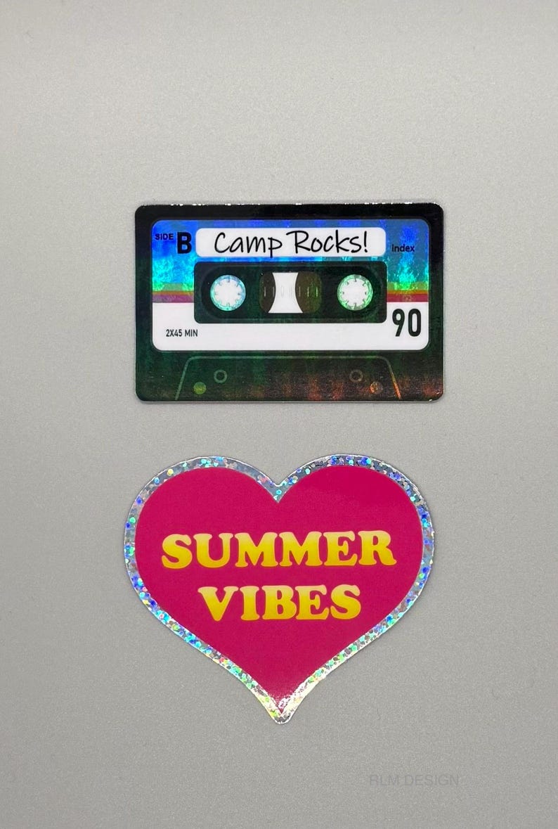 Summer Camp Water Bottle Stickers - Original artwork by RLM Design - assorted designs image 2