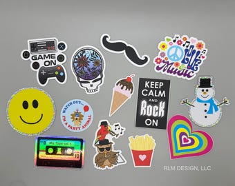 Water Bottle Stickers - by RLM Design, LLC, assorted designs