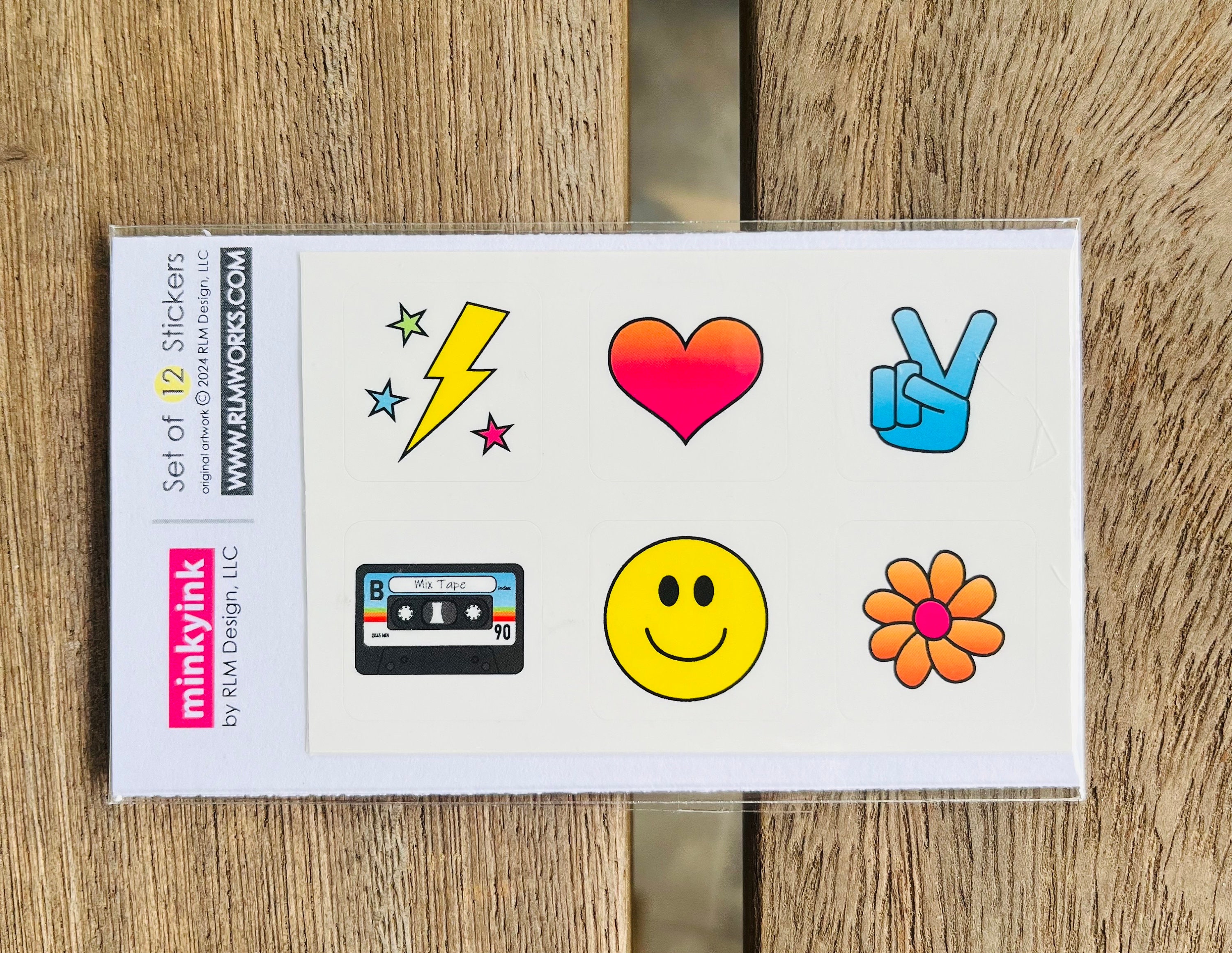Sticker Packs - 12 Mini Stickers - Original Artwork by RLM Design, LLC ...