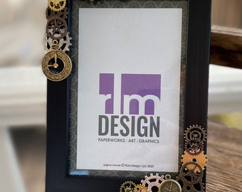 Picture Frame - Steampunk - 4x6 - by RLM Design, LLC