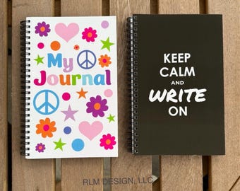 Soft Cover Journal with lined paper - By RLM Design - summer camp, school, journaling